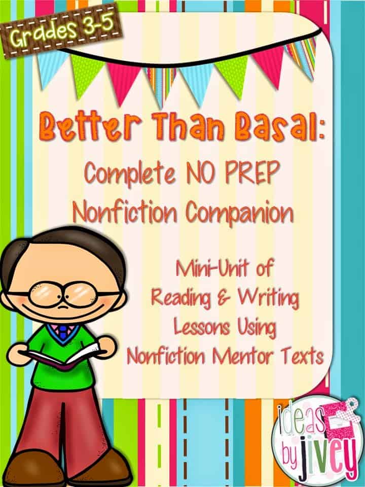 Freebie Complete No Prep Mini Unit Lessons Using Mentor Texts with Ideas by Jivey