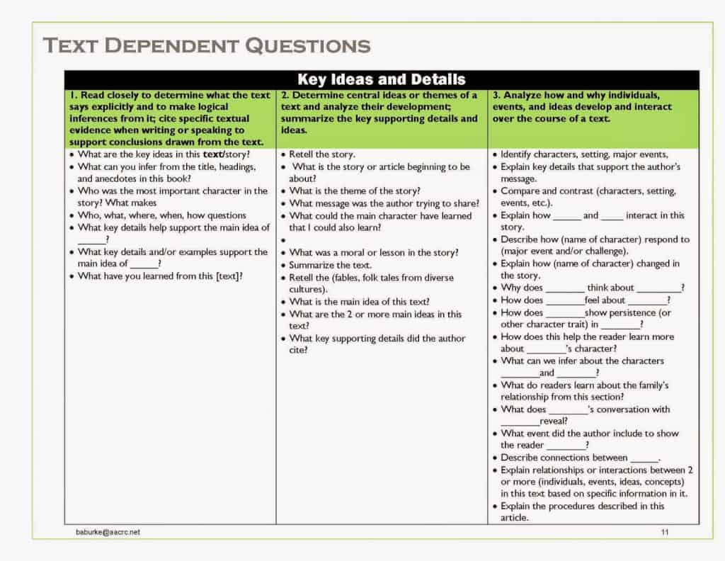 Text dependent Stems by Beth Burke with Ideas by Jivey