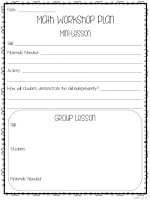 Free lesson plan organizer with Ideas by Jivey