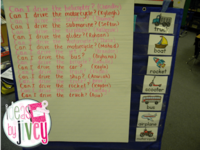 Mentor sentences for emergent readers with Ideas by Jivey