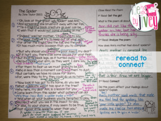 Close Reading Poetry step-by-step with Ideas by Jivey. 