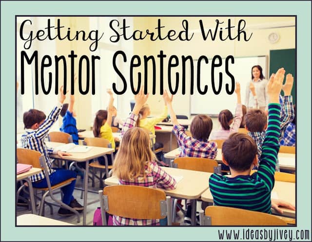 Ideas by Jivey walks you through each day of the first week of mentor sentences.