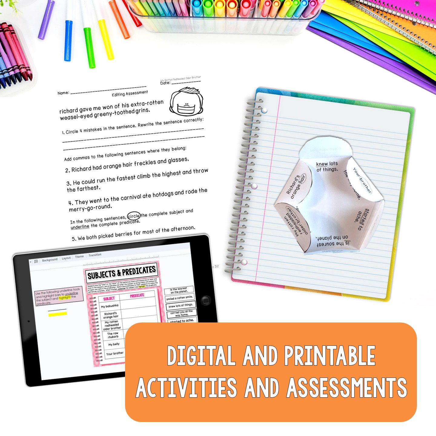 Daily Grammar Mentor Sentence Units (VOLUME 1) Bundle (Grades 3-5): 40 Weeks! - Image 3