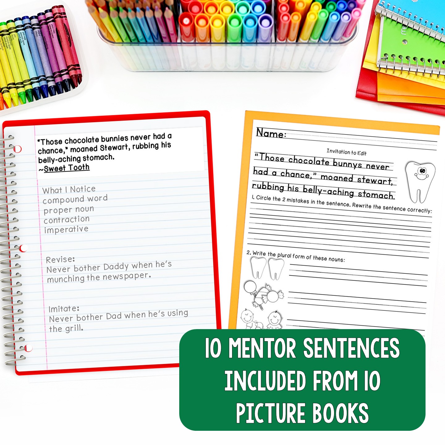 Mentor Sentences Unit: Daily Grammar Third 10 Weeks (Grade 2) - Image 2