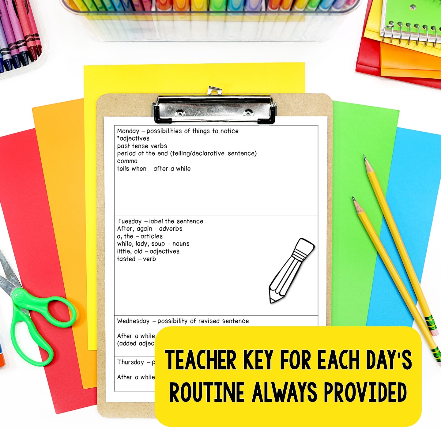 Mentor Sentences Unit: Daily Grammar Fourth 10 Weeks (Grade 2) - Image 4
