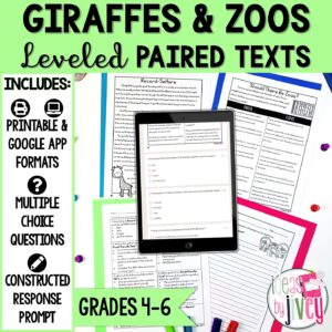 Giraffes and Zoos Paired Texts