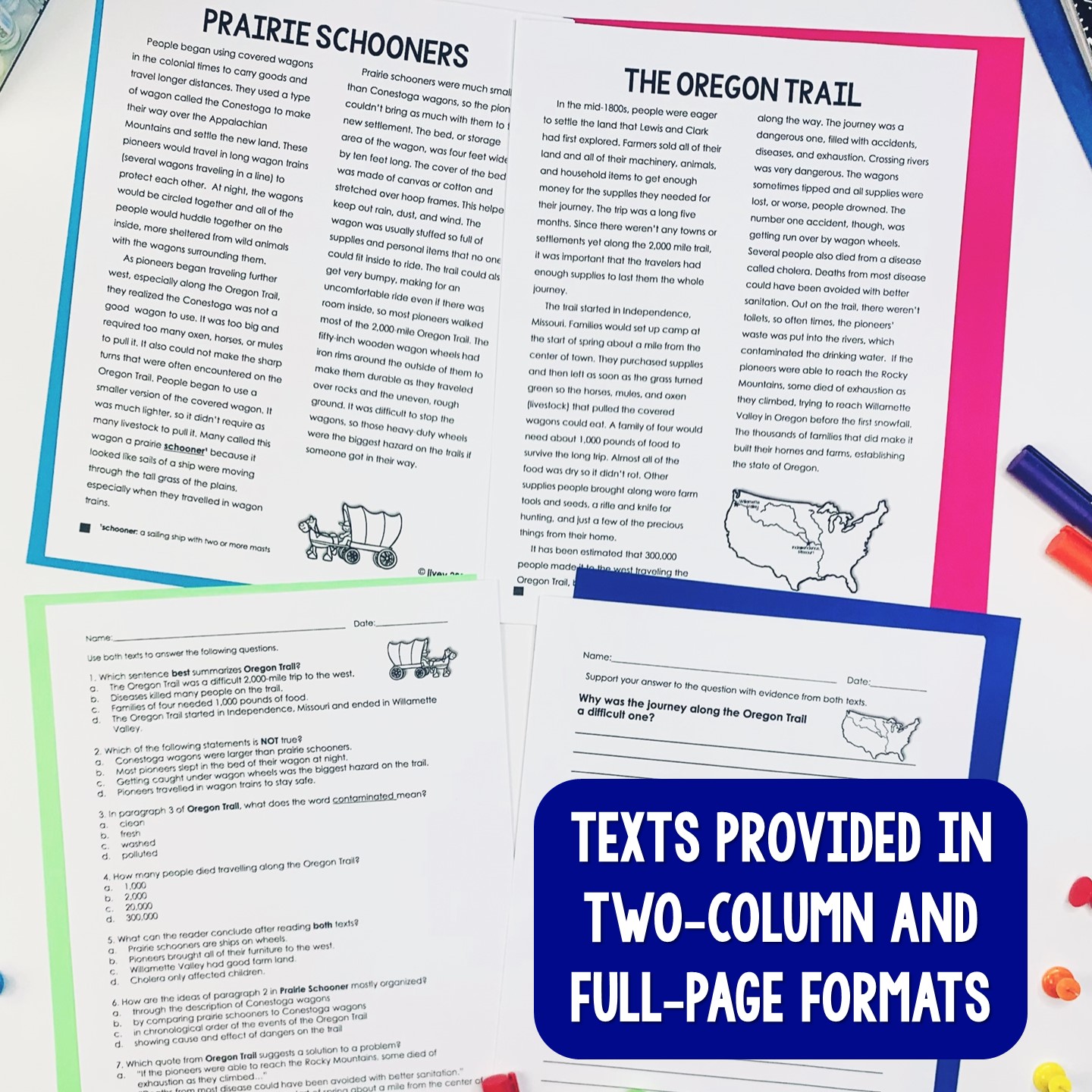 Westward Expansion Paired Texts