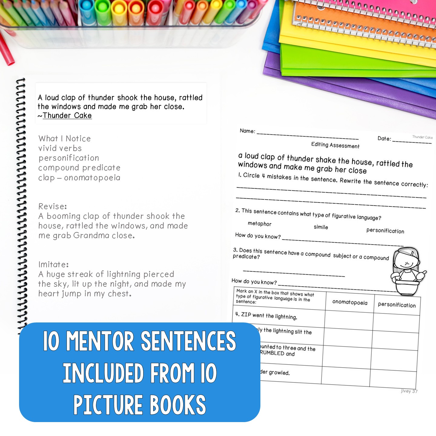 Mentor Sentences Unit: Daily Grammar Vol 1, Third 10 Weeks (Grades 3-5) - Image 2