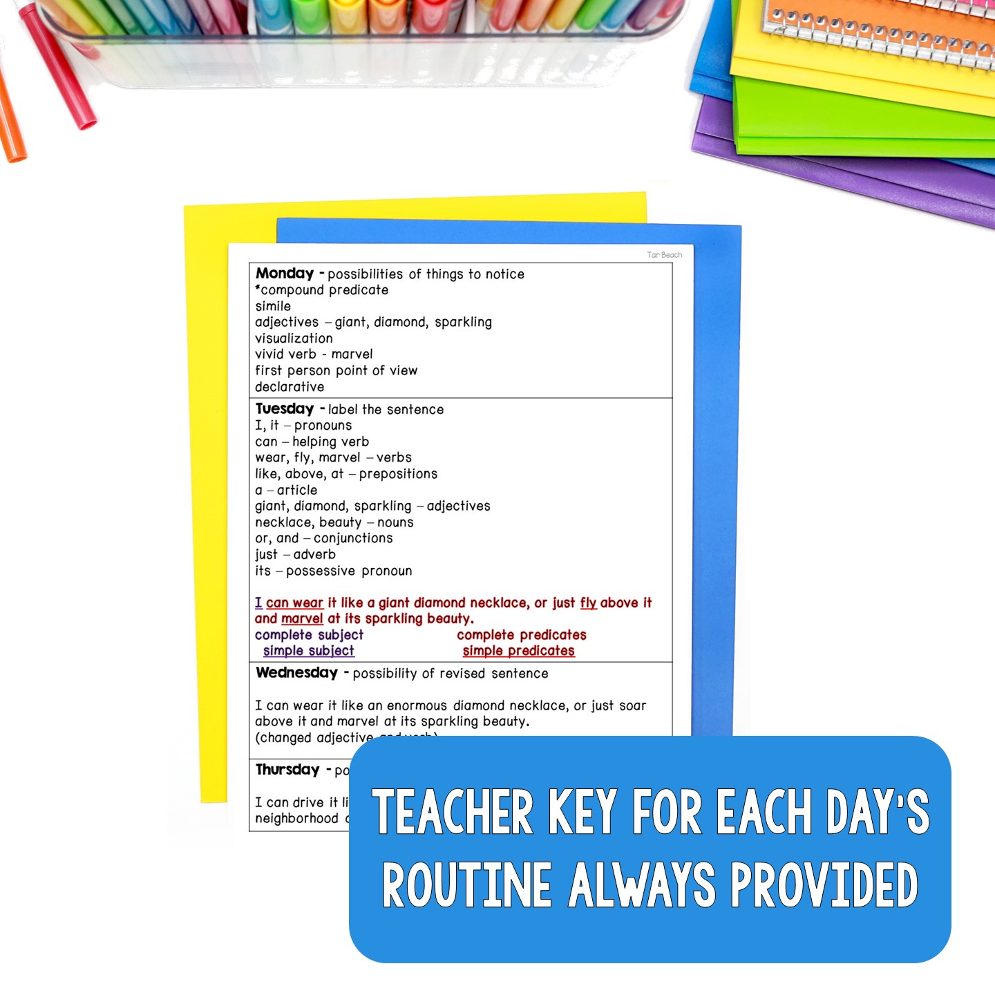Mentor Sentences Unit: Daily Grammar Vol 1, Third 10 Weeks (Grades 3-5) - Image 4
