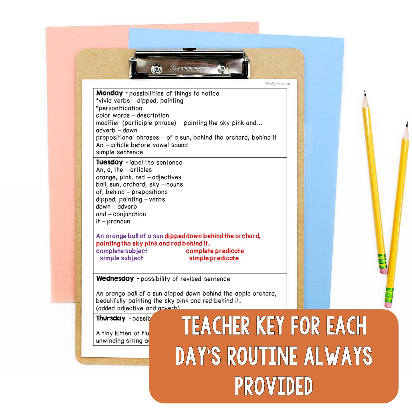 Daily Grammar Mentor Sentence Units (VOLUME 2) Bundle (Grades 3-5): 40 Weeks! - Image 4