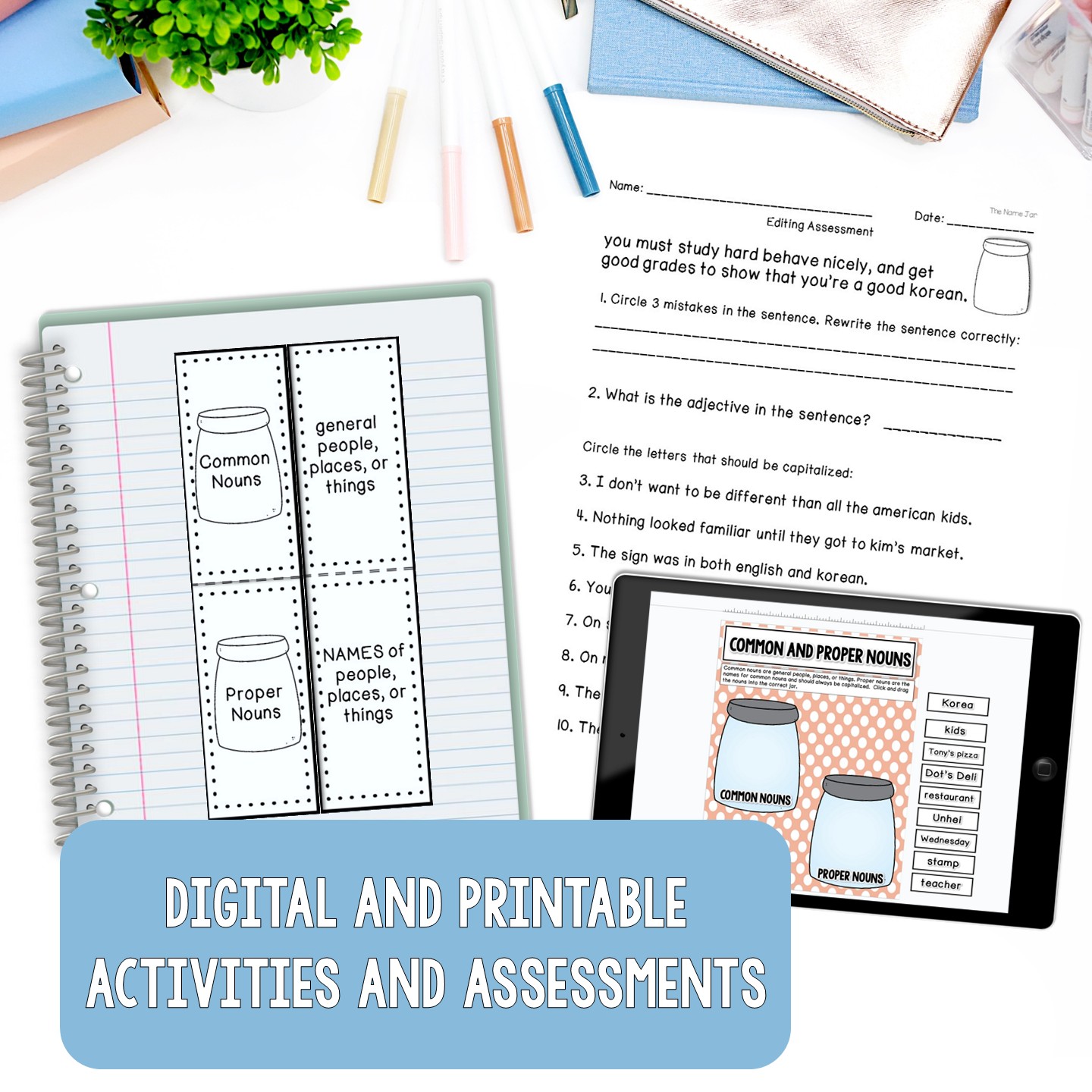 Daily Grammar & Vocabulary Language Arts Bundle | Volume 2, Unit 1 (Grades 3-5) - Image 3
