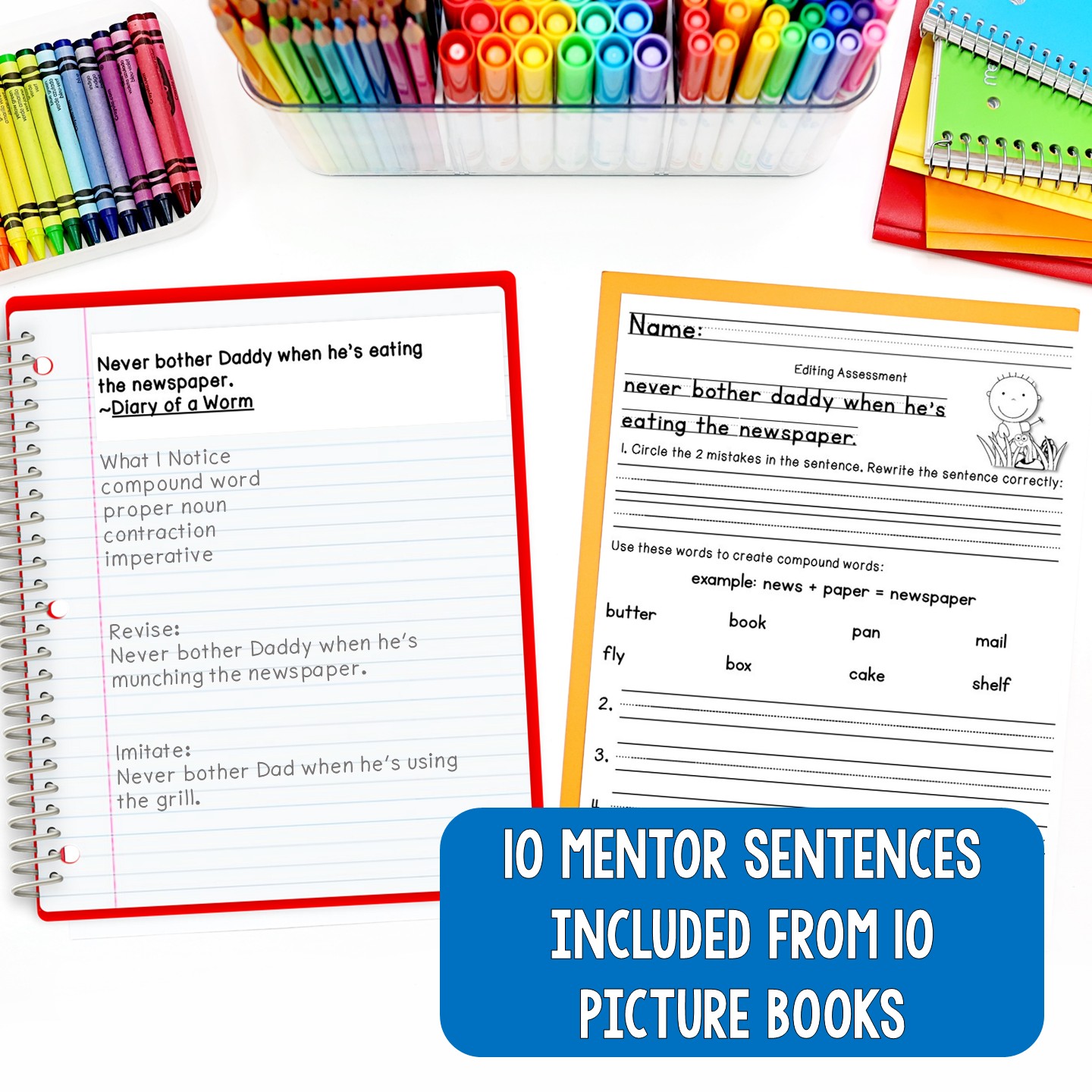 Mentor Sentences Unit: Daily Grammar Second 10 Weeks (Grade 2) - Image 2