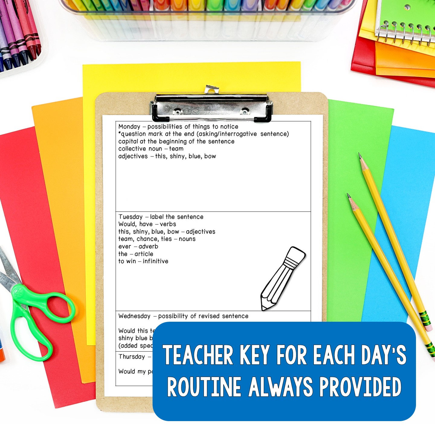 Mentor Sentences Unit: Daily Grammar Second 10 Weeks (Grade 2) - Image 4