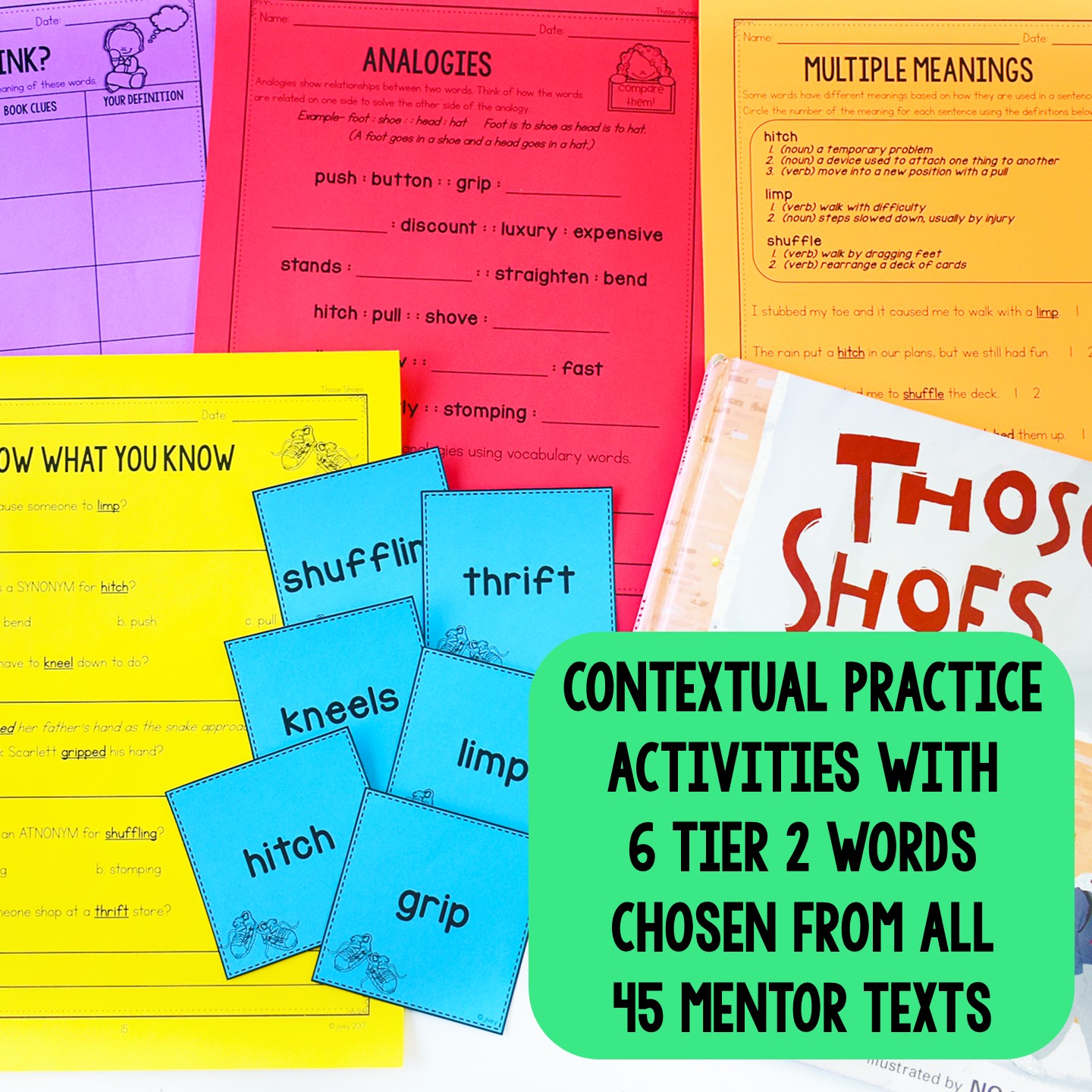 Contextual vocabulary activity from a mentor text