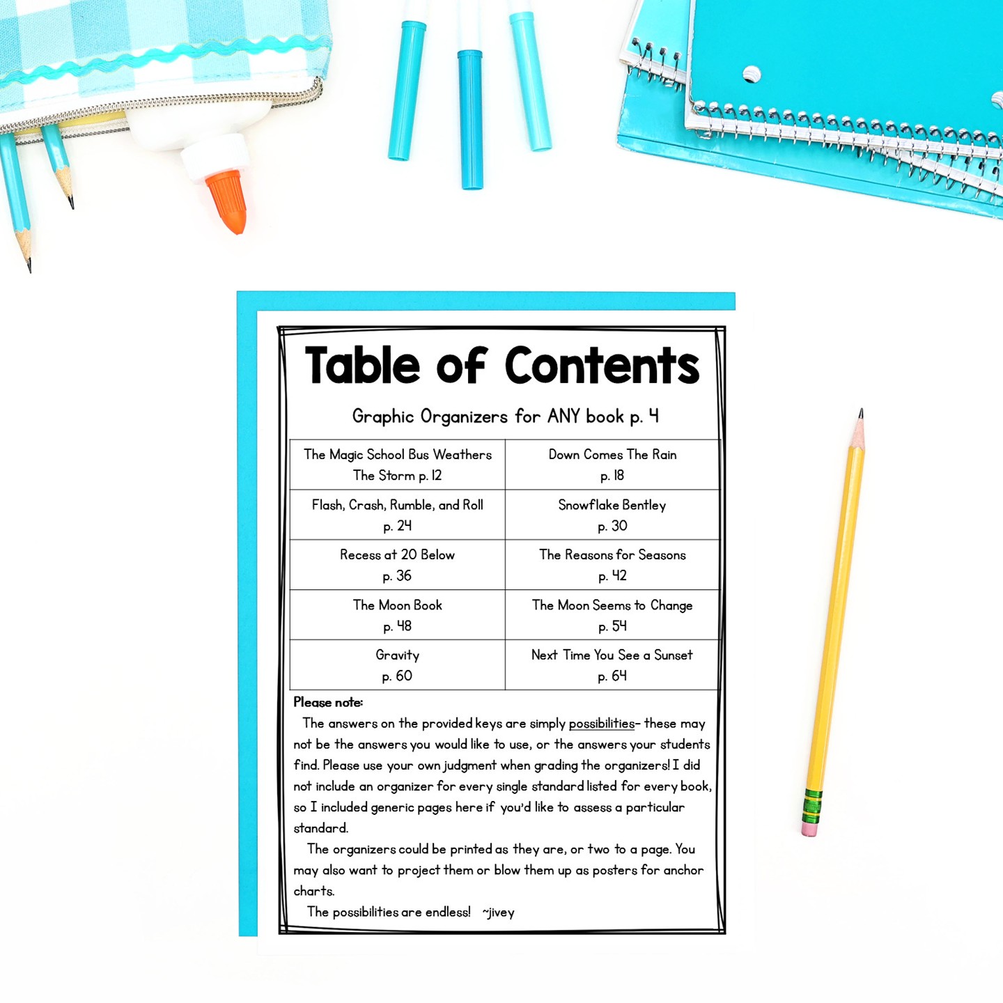 Ten earth science read-aloud books used with the activities