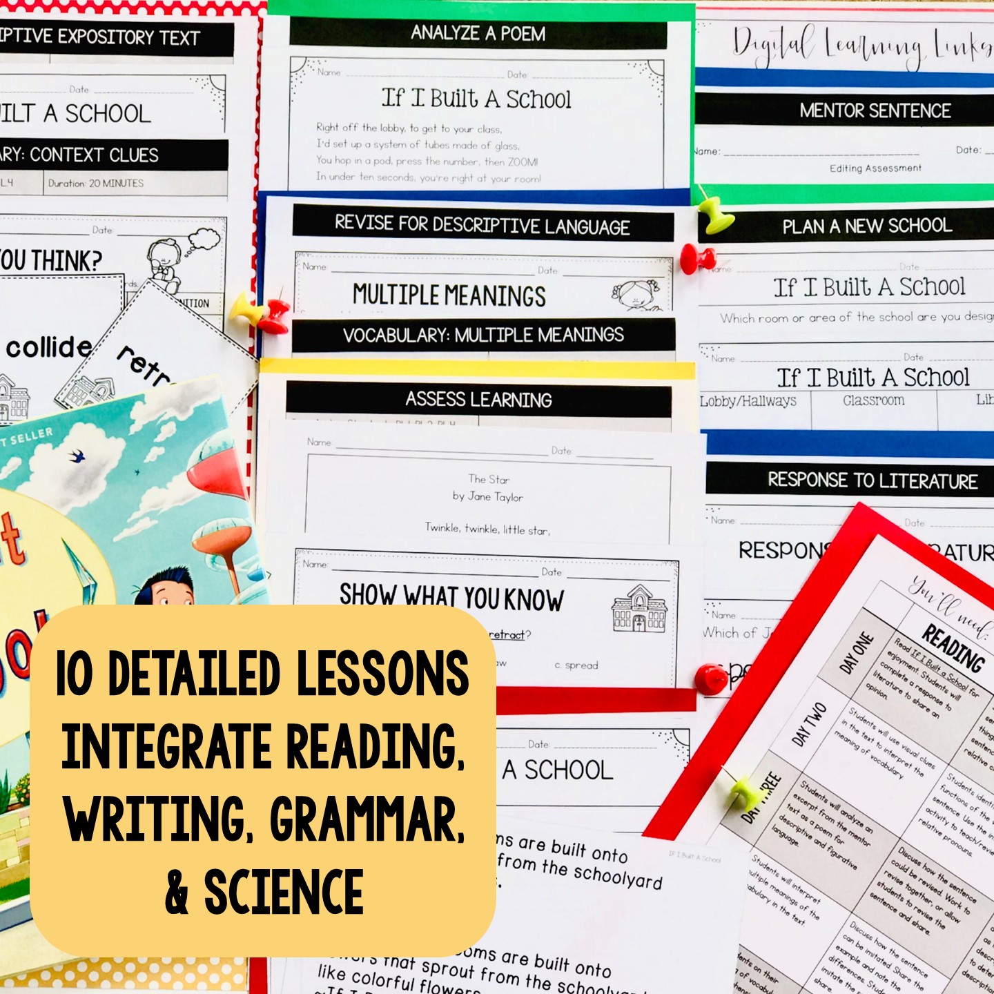 If I Built A School Mentor Text Unit for Grades 3-5 - Image 2