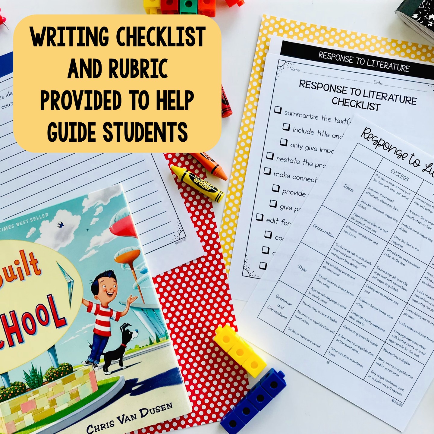 If I Built A School Mentor Text Unit for Grades 3-5 - Image 3
