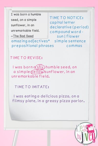 Mentor Sentences Routine: Break It Down (Time to Imitate) - Ideas by Jivey