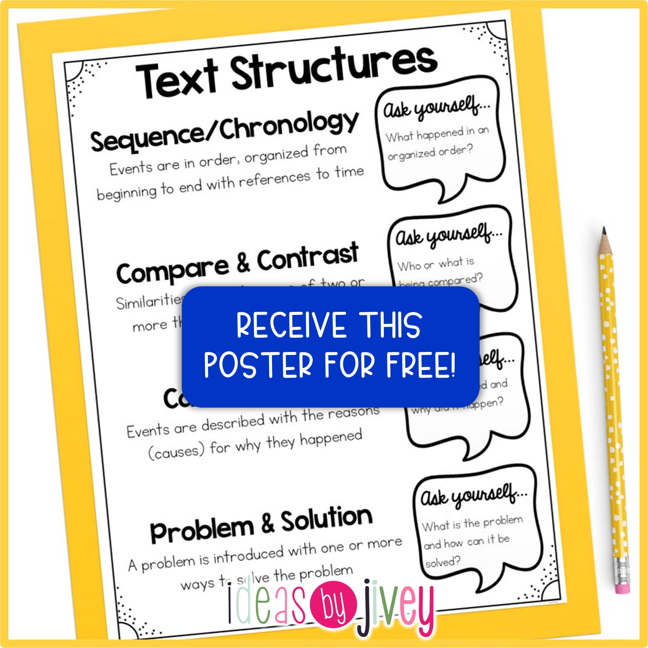 text structure freebie