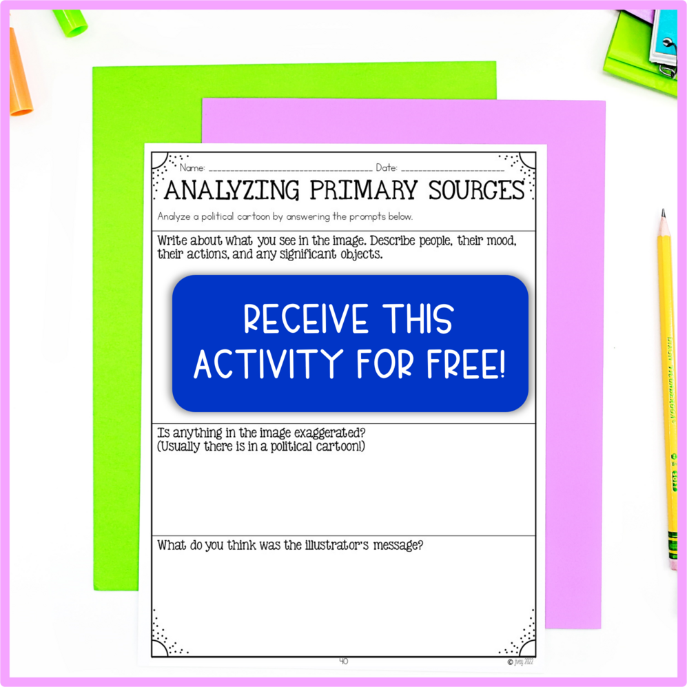 get this free primary source activity for your classroom