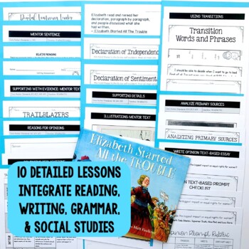 Elizabeth Started All the Trouble & Women's Suffrage Mentor Text Unit - Image 2