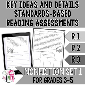 R.1, R.2, R.3 Nonfiction Details Standards-Based Reading Assessments (SET 1)