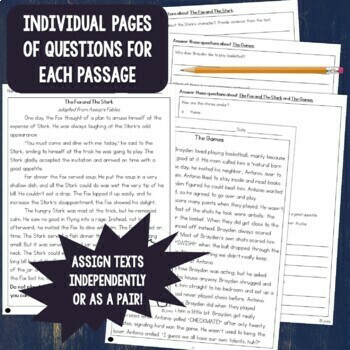 R.1 - R.9 All Standards Fiction Reading Assessments - Paired Texts Included - Image 2
