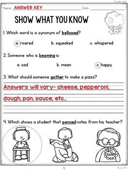 Vocabulary Practice Activities & Worksheets Companion to 2nd Grade: Unit 4 - Image 3