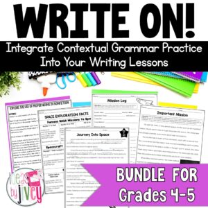 Grammar In Context Writing Lessons GROWING BUNDLE for 4th / 5th Grade