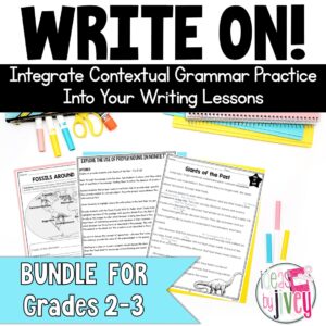 Grammar In Context Writing Lessons GROWING BUNDLE for 2nd / 3rd Grade