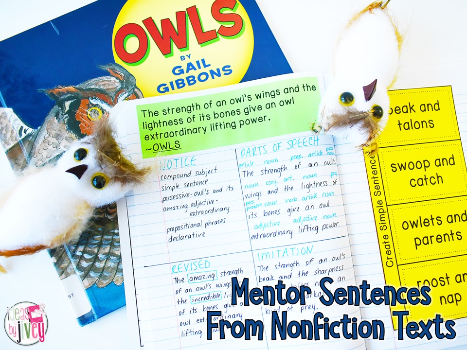 owls by gail gibbons nonfiction mentor sentence