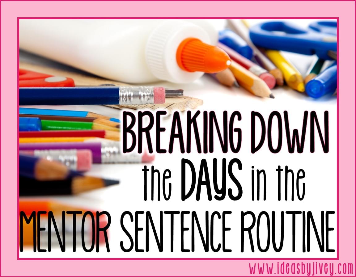 mentor sentences routine days